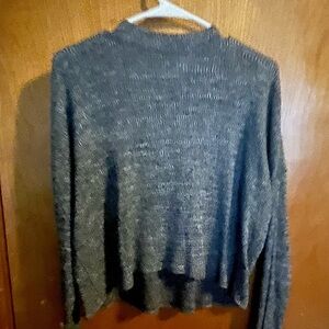 Cropped turtleneck sweater